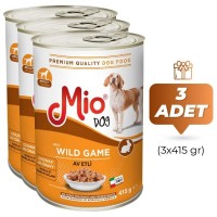 Mio Av Etli Yetişkin Köpek Konservesi 415 gr (3 Adet)