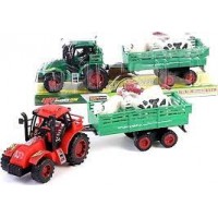 Hayvan Taşıyan Römorklu Traktör Oyuncak Çiftlik Traktörü